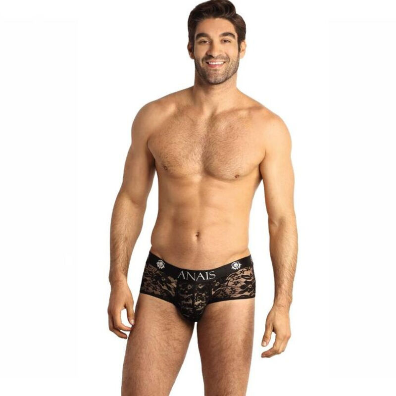 Slip sexy homme noir dentelle ROMANCE – Anais Apparel