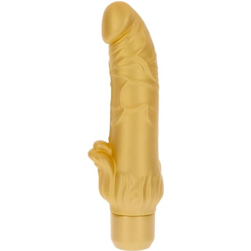 Vibromasseur doré réaliste Gold Dicker Stim