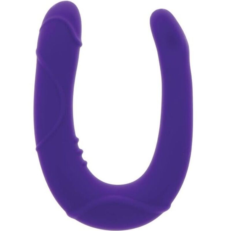 Double dong réaliste pour double pénétration en silicone