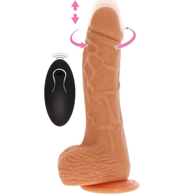 Gode Vibrant Poussant et Rotatif Get Real Naked – Plaisir Réaliste Ultime