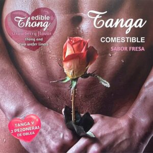 String comestible pour homme saveur fraise