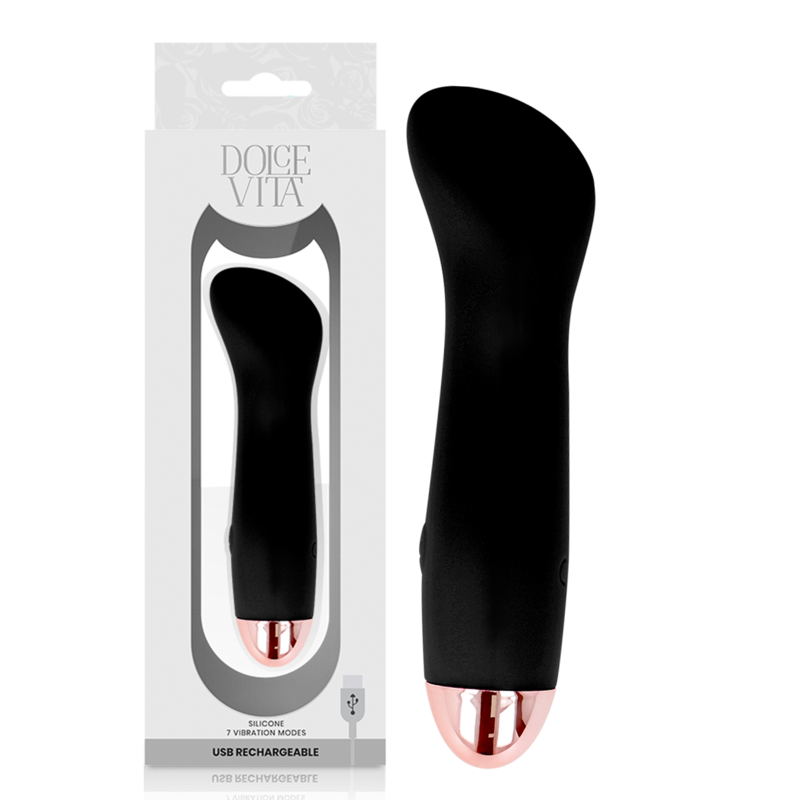 <strong>Vibromasseur rechargeable en silicone doux Dolce Vita</strong>