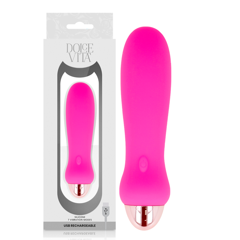 Vibromasseur rechargeable Dolce Vita en silicone doux