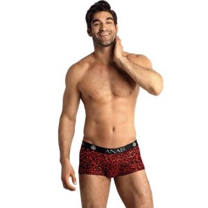 Boxer homme sexy TRIBAL en microfibre rouge imprimée