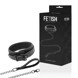 <strong>Collier BDSM avec chaîne</strong> – Contrôle sensuel et élégant