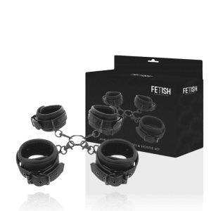 Menottes BDSM en cuir vegan Fetish Submissive – Soumission et sensualité à fleur de peau