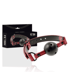 Gag BDSM en cuir vegan - Collection Fetish Soumis
