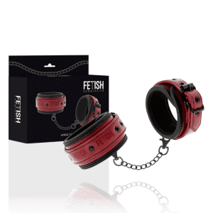Menottes en cuir vegan FETISH SUBMISIVE pour jeux BDSM