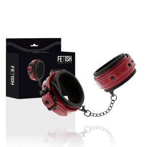 Menottes en cuir vegan Fetish Submisive – l'accessoire bondage élégant