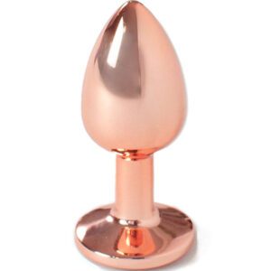 Plug anal en métal or rose : plaisir raffiné et sensations intenses