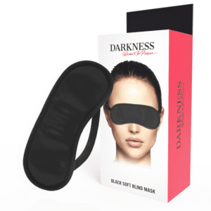 Masque pour les yeux BDSM Darkness en satin - mystère et sensualité