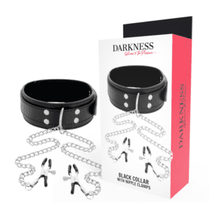 Collier pinces à tétons – bondage chic et sensations intenses