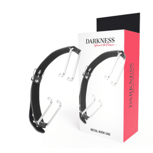 Bâillon bouche ouverte Darkness – Accessoire BDSM pour jeux intimes avancés