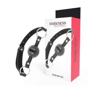Bâillon bouche Darkness : l'accessoire BDSM tout en élégance