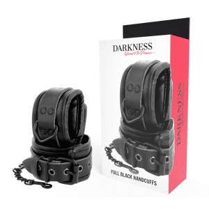 Menottes élégantes en faux cuir pour expériences BDSM intenses