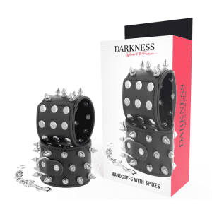 Menottes BDSM noires en métal ajustables – Élégance et soumission en toute sécurité