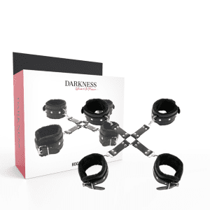 Menottes BDSM Darkness – Accessoire fétiche en cuir haut de gamme