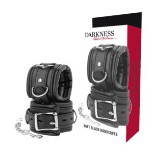 Menottes sexy en cuir Darkness – l'accessoire BDSM incontournable