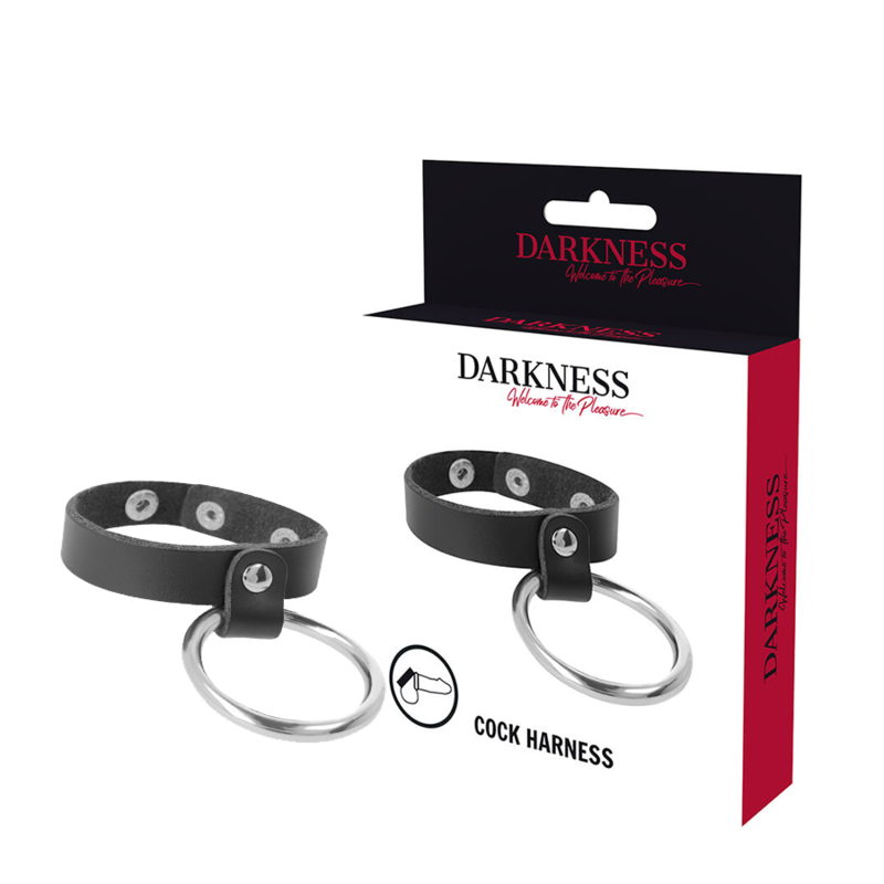 Anneau pénien en métal Darkness BDSM pour érections durables