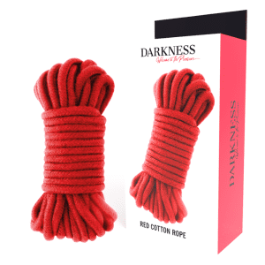 Corde japonaise en coton noir pour jeux de bondage sensuels