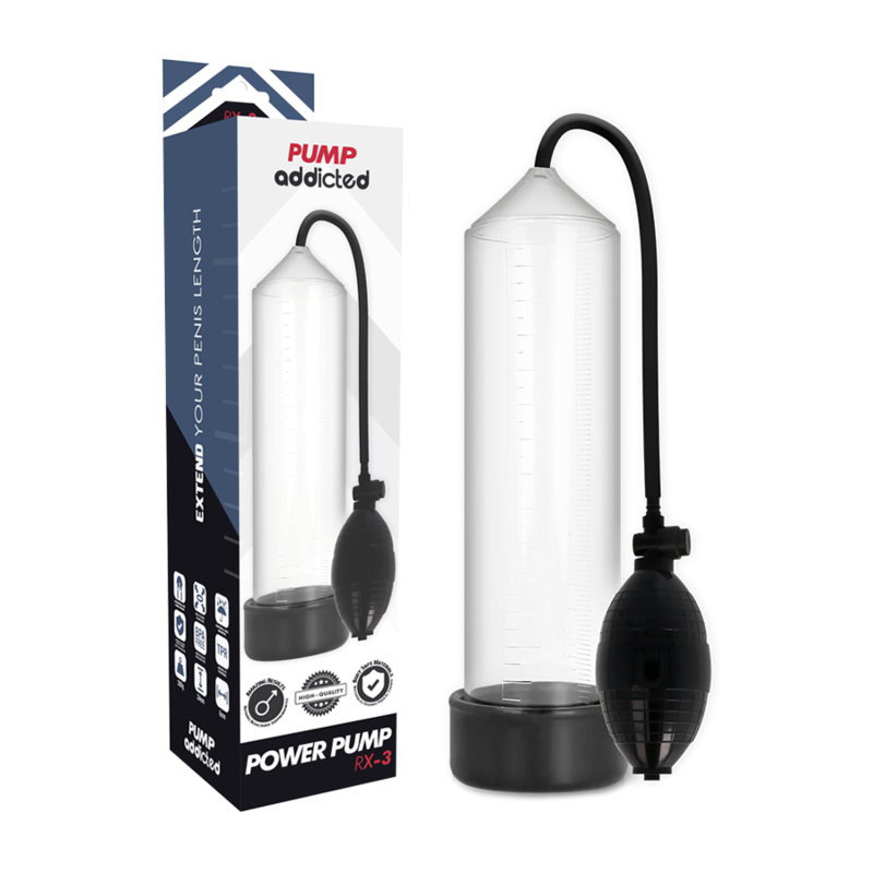 Pompe à pénis Pump Addicted : pour une érection puissante naturellement