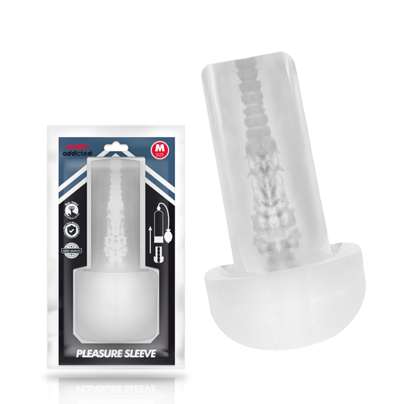 Masturbateur Sleeve Transparent pour PUMP ADDICTED