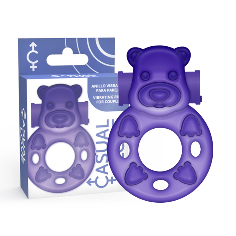 Anneau vibrant pour couple CASUAL LOVE RING 26 Purple