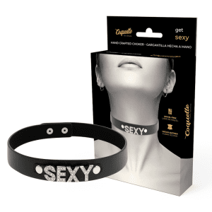 Collier BDSM chic en simili cuir – Désir Coquette