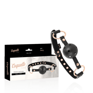 Bâillon BDSM en cuir vegan – Élégance & soumission en toute sécurité