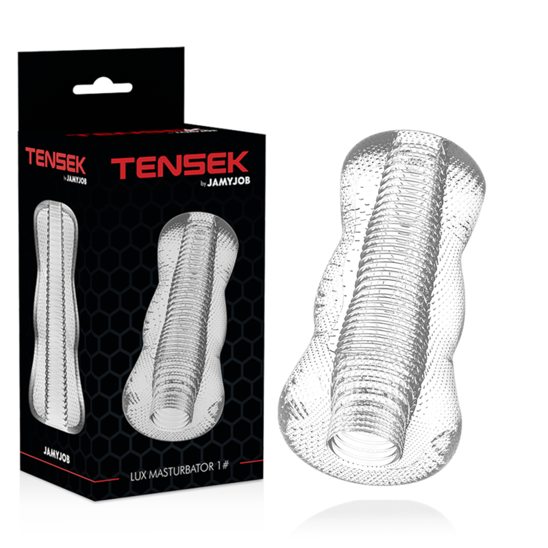 Masturbateur transparent TENSEK – Stimulation masculine ultime