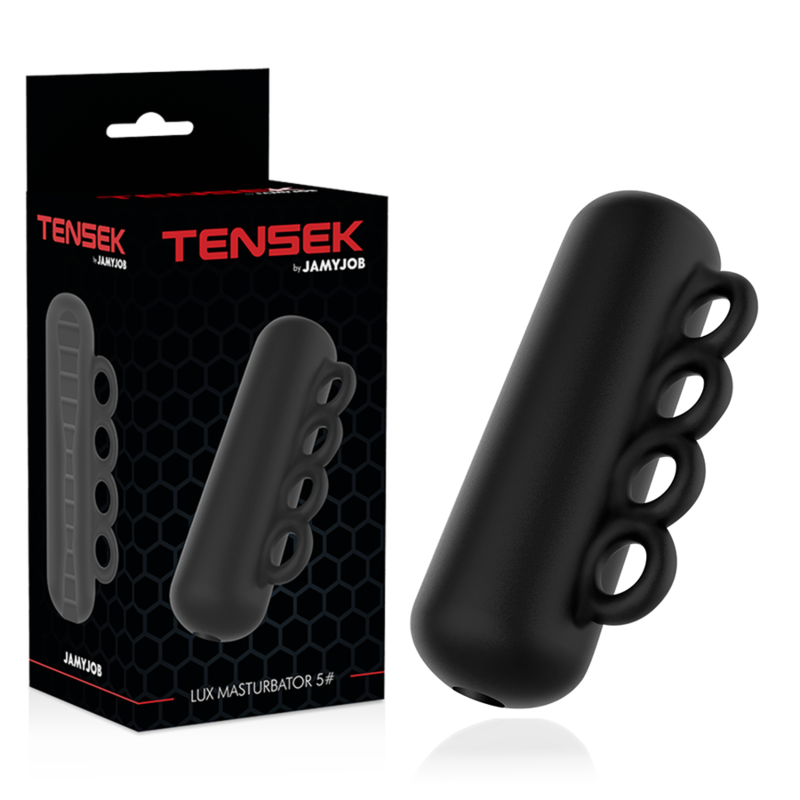 <strong>Masturbateur homme TENSEK 5 noir</strong> – Sensations intenses à chaque mouvement