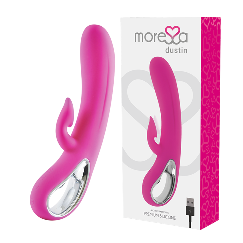 Vibromasseur avec aspiration clitoridienne Dustin - Double plaisir intense