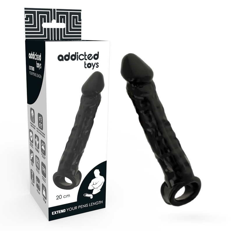 Manchon pénien stimulant avec anneau à testicules pour performances prolongées