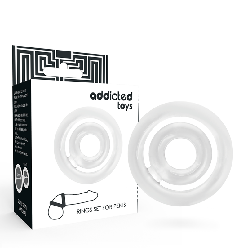 Anneaux pénien Addicted en silicone pour plaisir durable