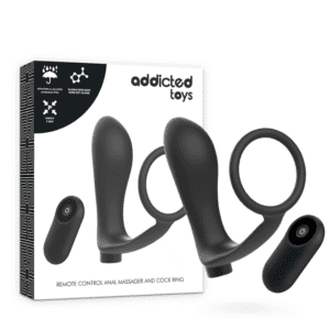 Plug Anal Vibrant avec Cockring Télécommandé - Addicted Toys