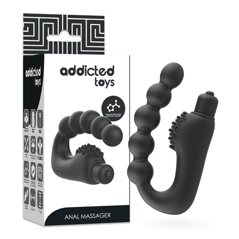<strong>Masseur de prostate</strong> vibrant ergonomique pour plaisir intense