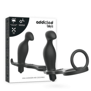<strong>Anneau pénis anal avec stimulateur</strong> ADDICTED TOYS : plaisir durable et contrôle intense