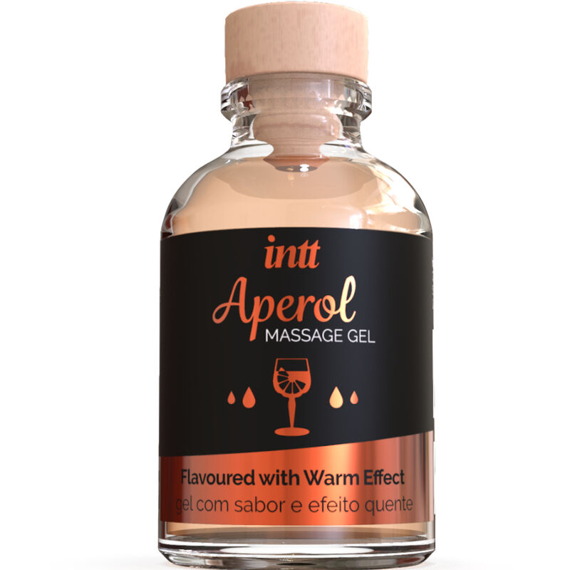 Gel embrassable aromatisé Aperol pour massage et plaisir oral