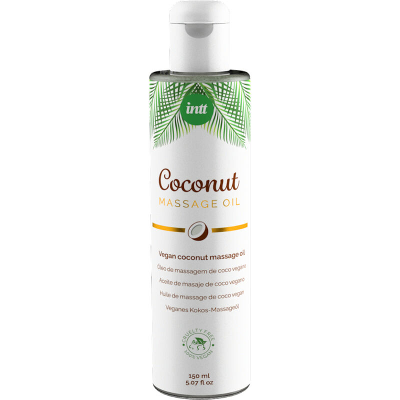Huile de Massage Vegan Noix de Coco INTT – Sensualité Naturelle