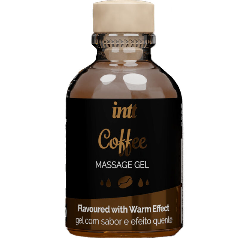 Gel de massage comestible au café INTT – Sensations gourmandes et effet chauffant