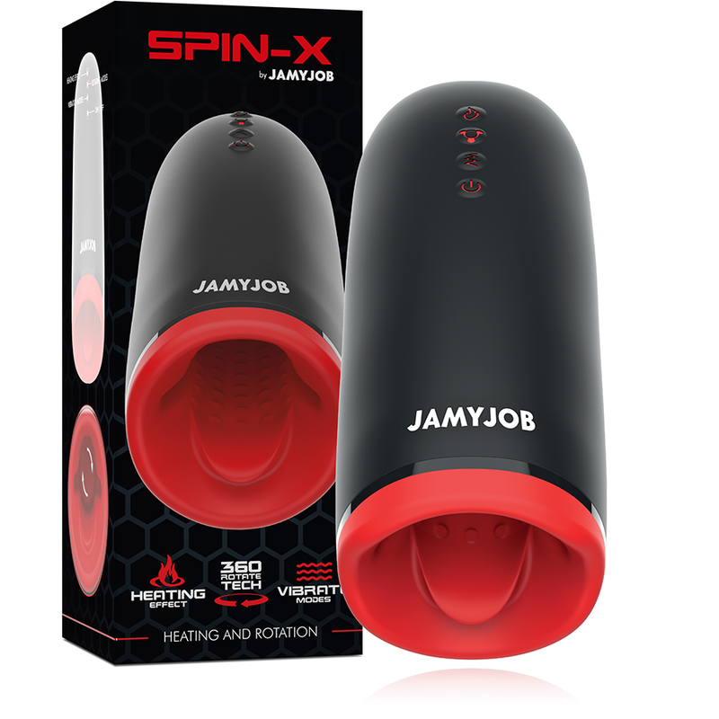 Masturbateur SPIN-X Jamyjob : plaisir chauffant et sensations intenses