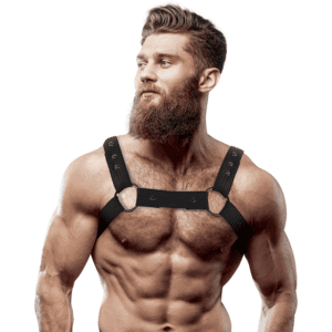 Harnais de poitrine homme sexy – Look affirmé et puissance révélée