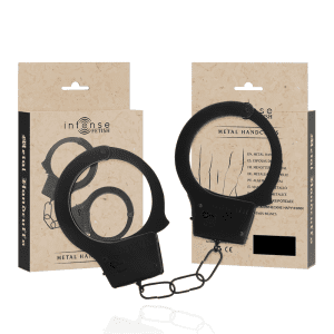 Menottes en métal pour jeux BDSM intenses et sensuels