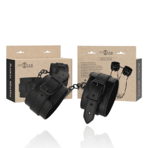 Manchettes de cheville cuir vegan INTENSE FETISH – Retenue sensuelle