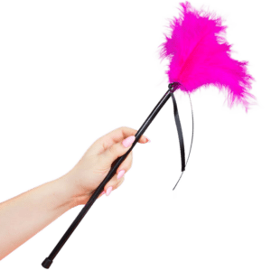 Panache de Plumes Rose pour Caresse Érotique