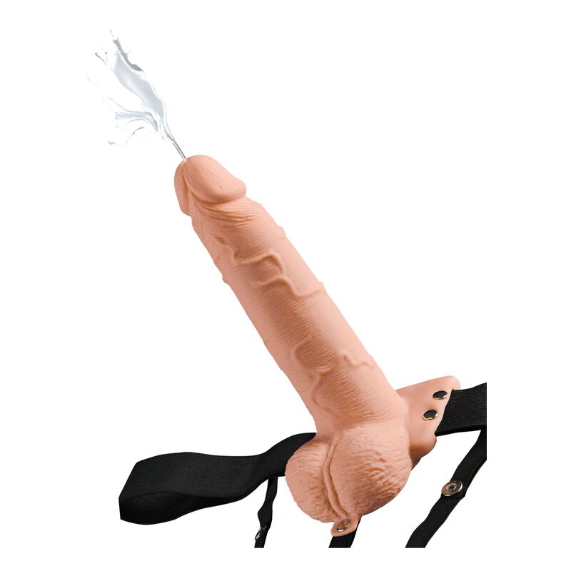 Fetish Fantasy Squirting Hollow Strap-On : Le godemichet réaliste à éjaculation