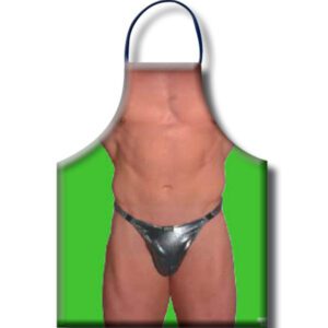 Tablier sexy et ludique pour fêtes torrides en polyester