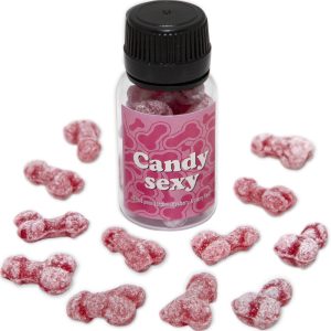 Bonbons en forme de pénis goût fraise cerise – Cadeau sexy et fun