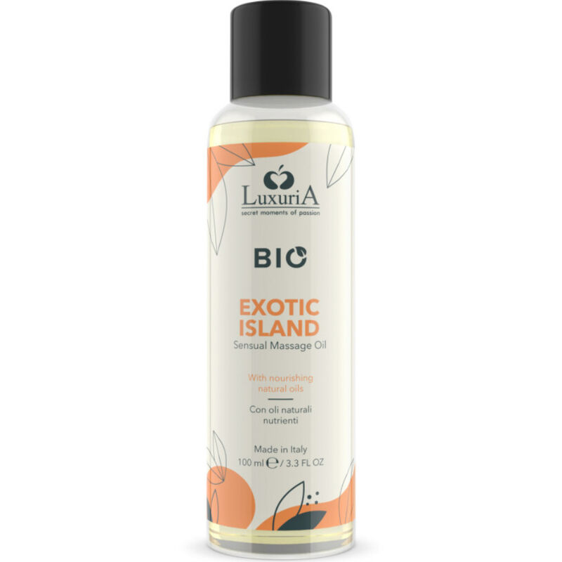 Huile de massage bio exotique Luxuria – Éveil des sens naturel