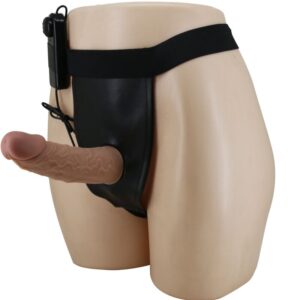 Gode ceinture vibrant avec harnais réglable pour pénétration intense
